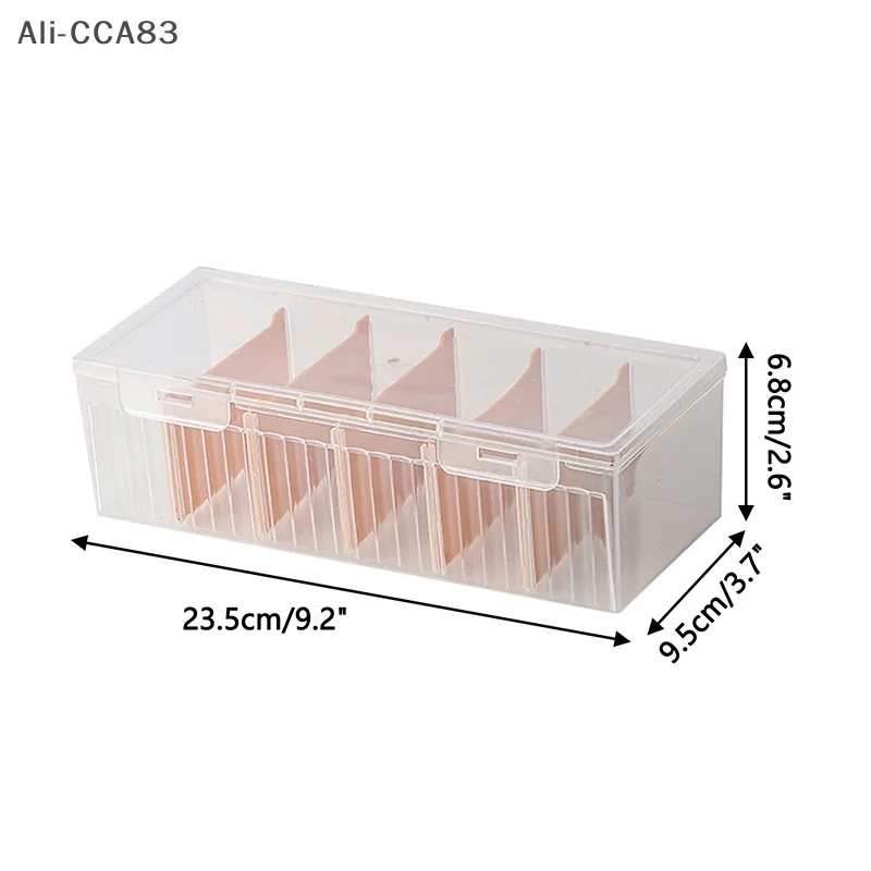 جديد صندوق تخزين من البلاستيك الشفاف Photocards صندوق تخزين البطاقات الصغيرة مكتب منظم صندوق تصنيف صندوق القرطاسية #6