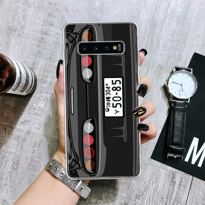 Japan Anime Initial D Car Taillight Transparent Soft Phone Case for Samsung Galaxy M21 M30S M31 M32 M52 Note 20 Ultra 10 Lite 9