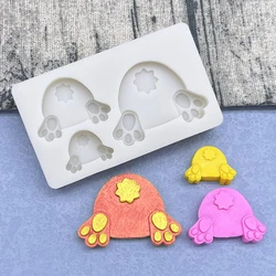 Bunny Butt Easter Silicone Mold Sugarcraft Chocolate Cupcake Baking Mold Resin Fondant Cake Decorating Tools