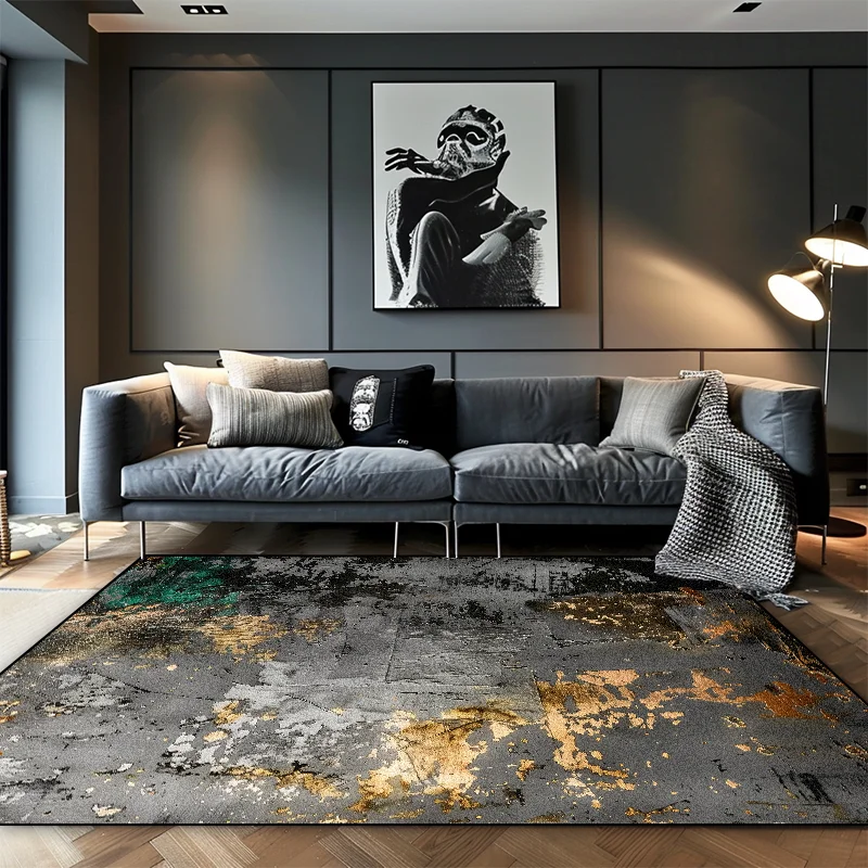 Nordic Style Luxury Grey Carpets Living Room High-grade Home Decoration Sofa Large Area Rugs Lounge Cloakroom Soft Non-slip Mats