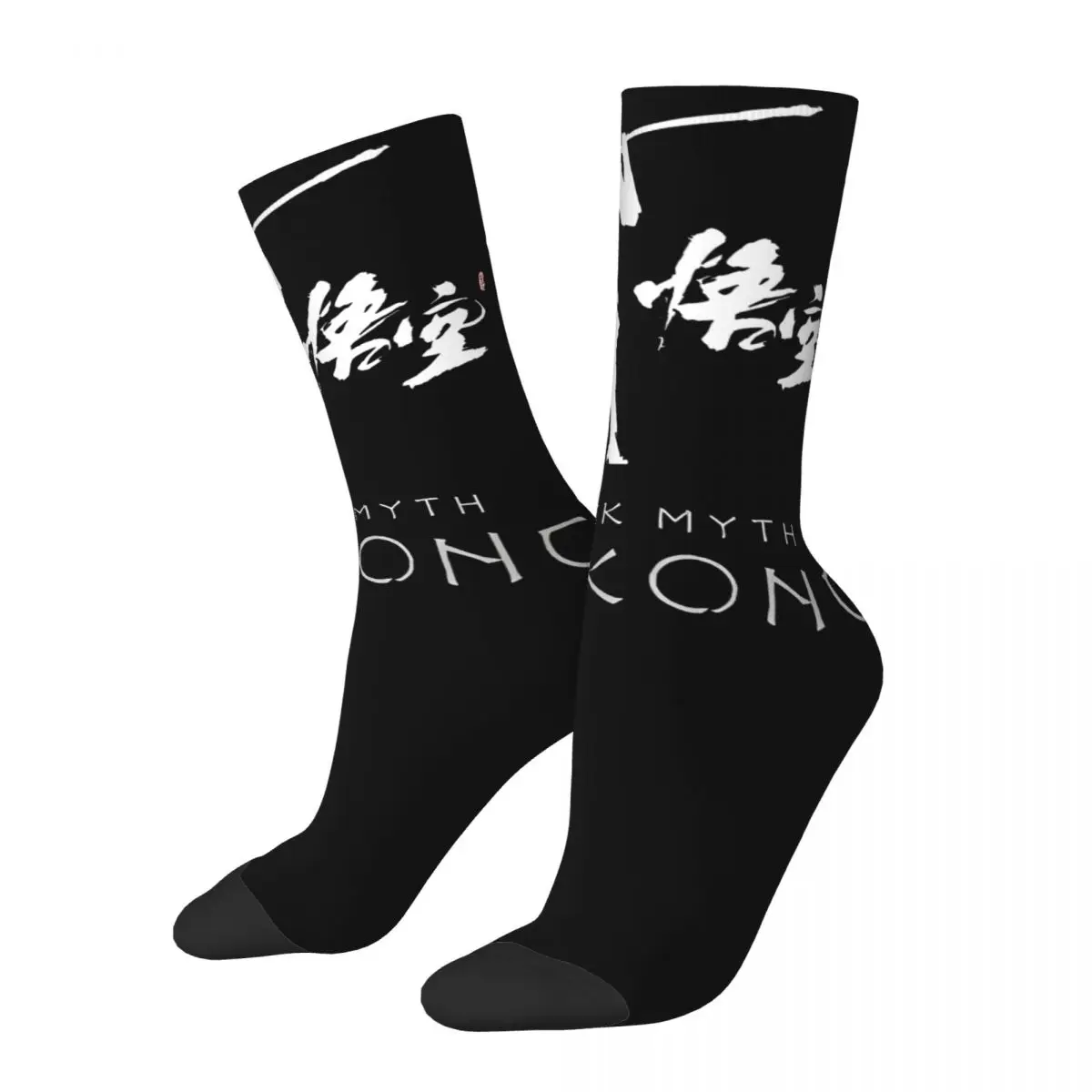 Casual Men Women Socks Black Myth Wukong Mythology Game Merch Warm Graphic Socks All Seasons