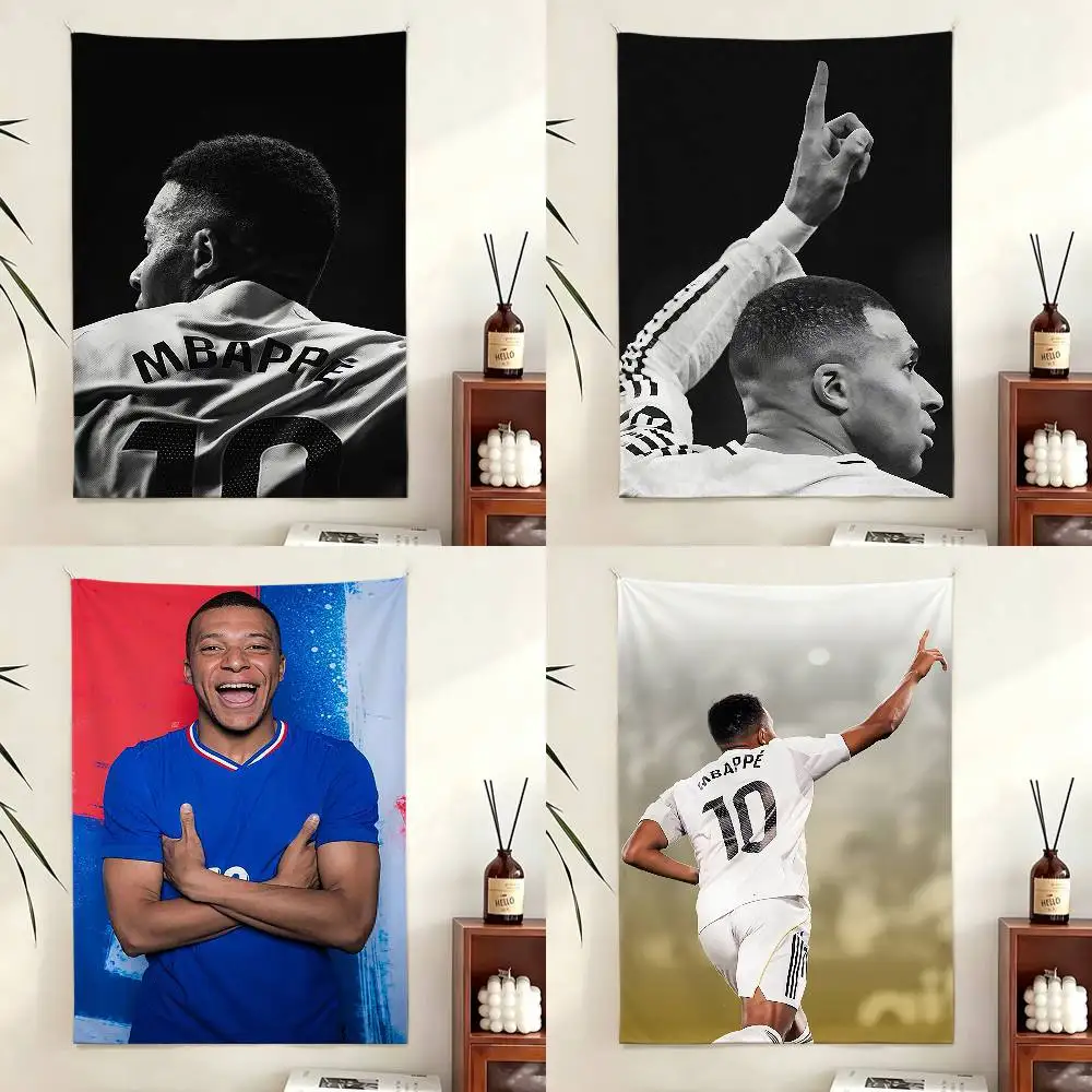 

K-kylian M-mbappe Football Star Flags Wall Hanging Tapestry Outdoor Garage Room Decorative flag Background Blanket