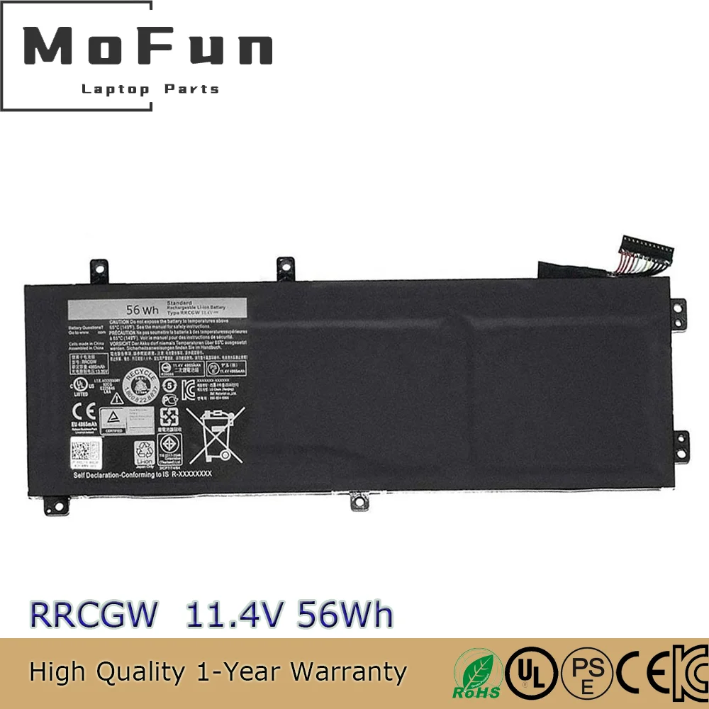 New 56Wh RRCGW Battery for Dell Precision 5510 XPS 15 9550 Series 1P6KD M7R96 62MJV