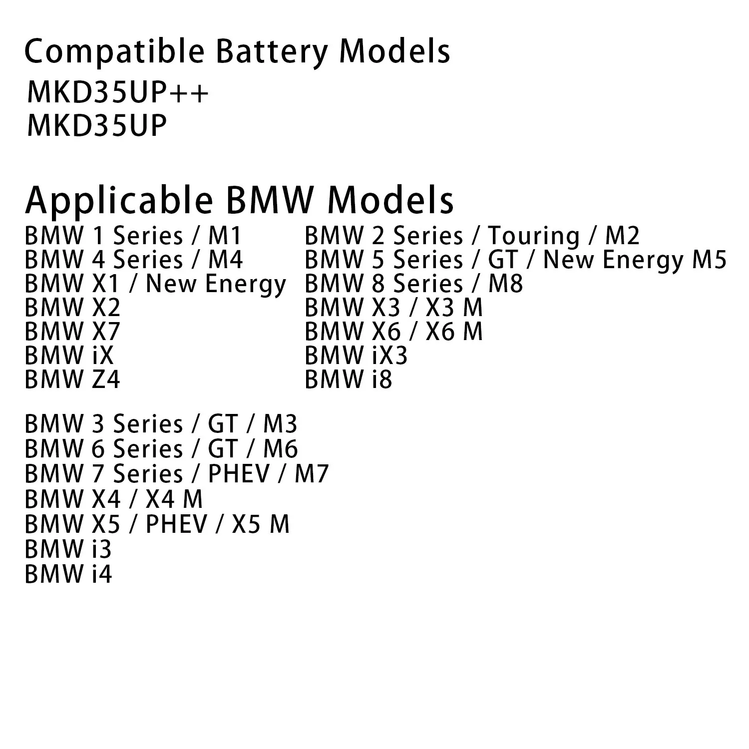Akumulator MKD35UP 3.7V 580mAh do BMW serii 5 6 7 GT X3 X5 X6 X7 LCD Smart Key — zdjęcie produktu 6