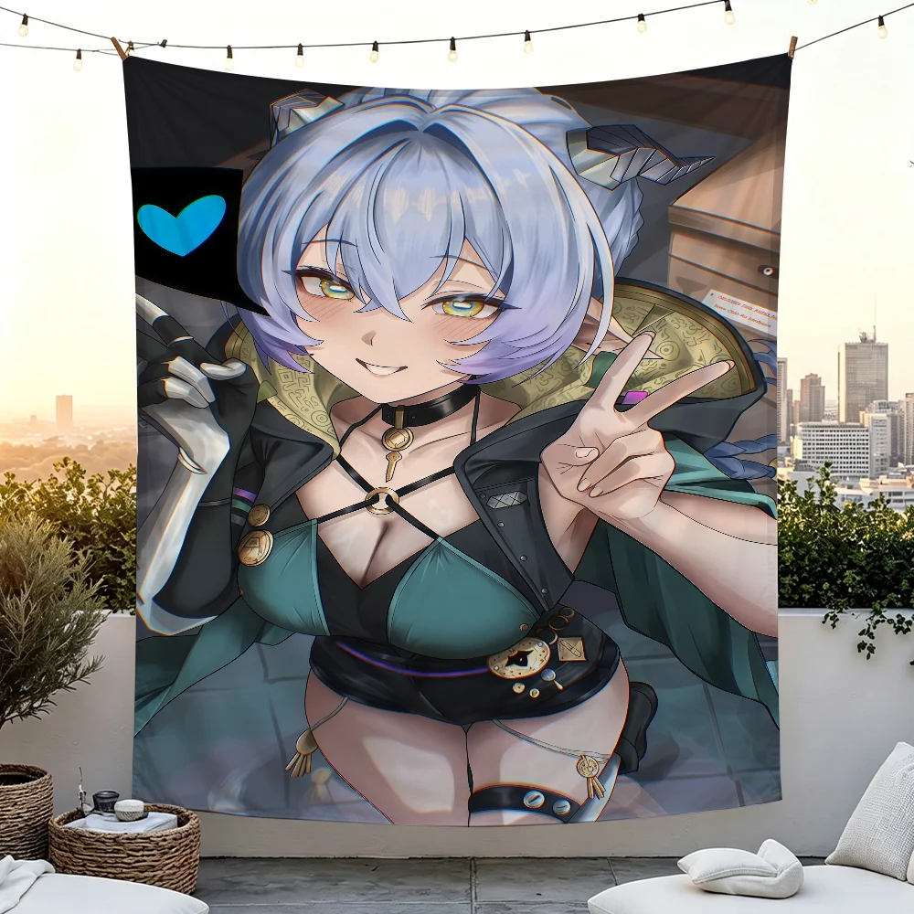 Zenless Zone Zero Lucia Elowen Flag Personalized Banner For Football Festival Gym Outdoor Garden Sports Party Gift Decor Banner