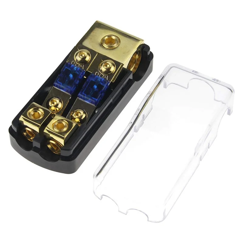 

CQMF-Car Audio Power Cord ANL Fuse 60A One-Out And Two-Power Power Supply Pure Copper Security Fuse