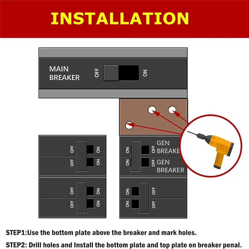 

B28C-Generator Interlock Kit For D QO Or Homeline 150 Or 200 Amp Panels. 1-3/8Inch Space Between Main & Generator Breaker Durabl