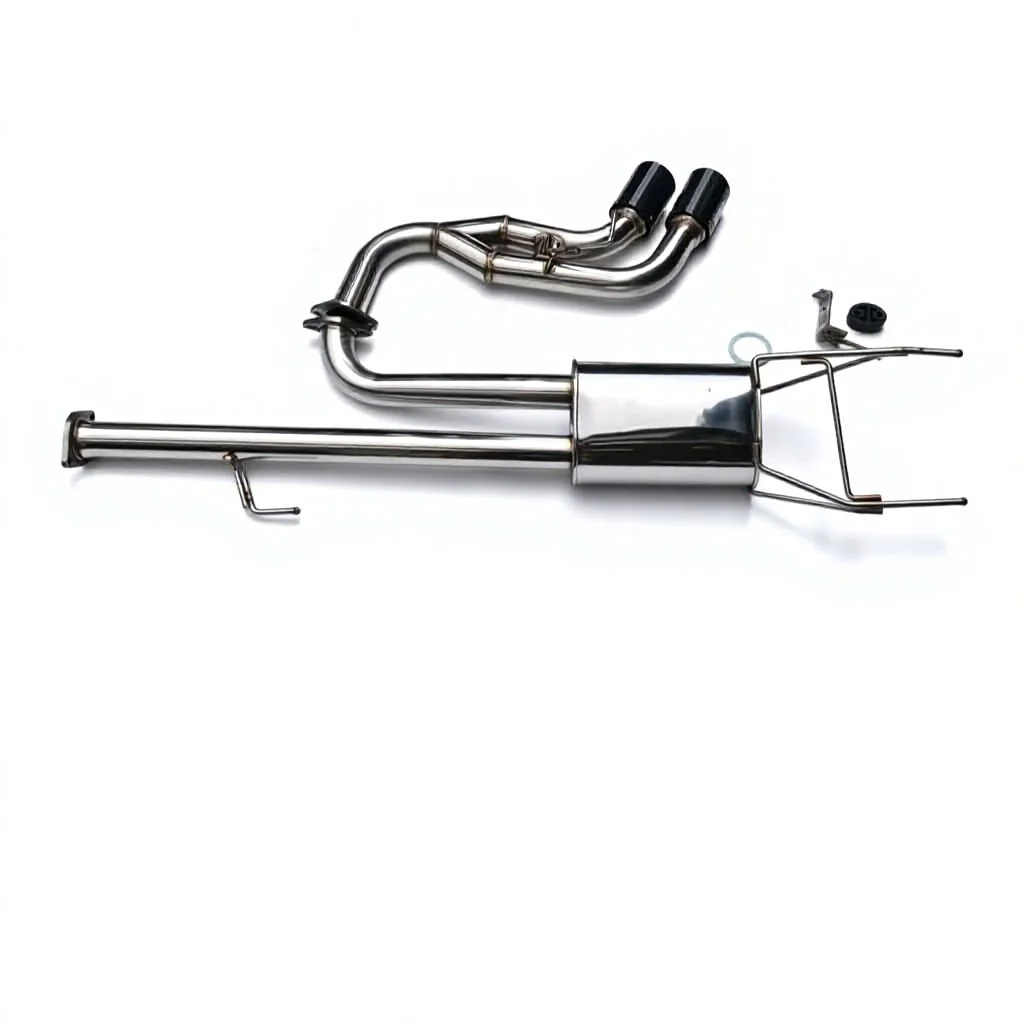 for HILUX VIII Pickup 2015- Exhaust Pipes Stainless Steel 1.5mm Thick Mirror Polished Finish 2GD-FTV2.4L 1GD-FTV2.8L 12
