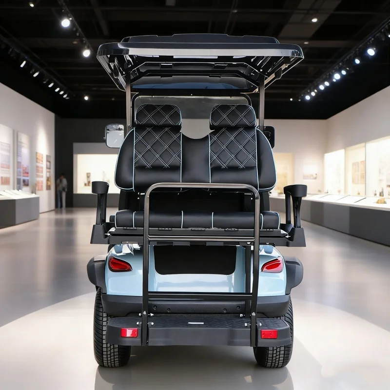 Electric Golf Cart 4KW Motor Lithium Battery Electric Utility Golf Cart Vehicle Independent Suspension For TranSporTing Tourists