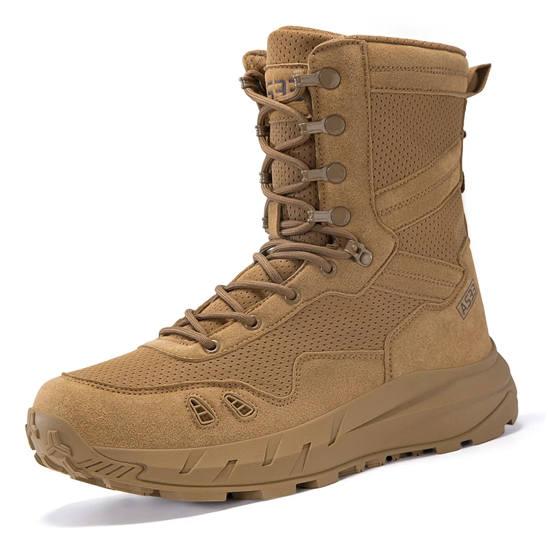 Men Boots Desert Tactical Boots High Top Outdoor Hiking Shoes Ankle Work Safty Sneakers Climbing shoes