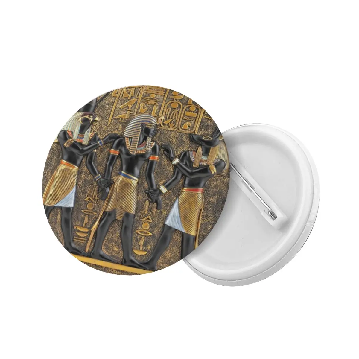 Ancient Egypt God Horus And Anubis Pins Badges Egyptian Pharaoh Clothes Pinback Buttons Brooch Boyfriend Gift