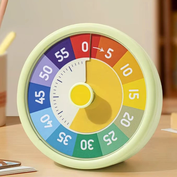 Visualization Timer No Battery Countdown 60 Minutes with Reminder Visual Timer for Self Discipline Study Learning Kitchen Timer