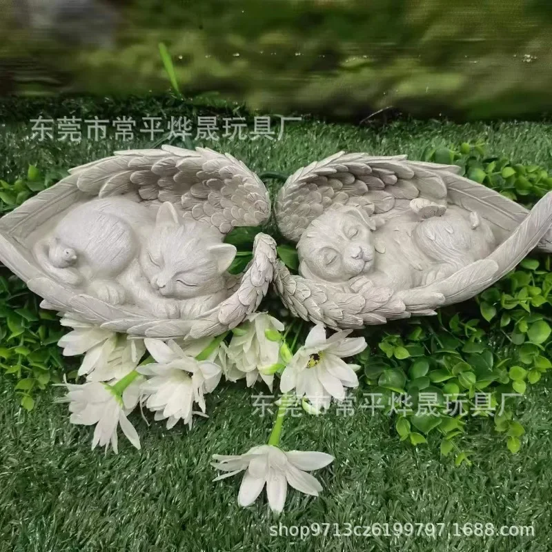 Figurka Angel Wing Nowoczesna rzeźba 3D Embrace Wings Rzemiosło Statuetka Żywica Grafika Rzemiosło Wystrój domu