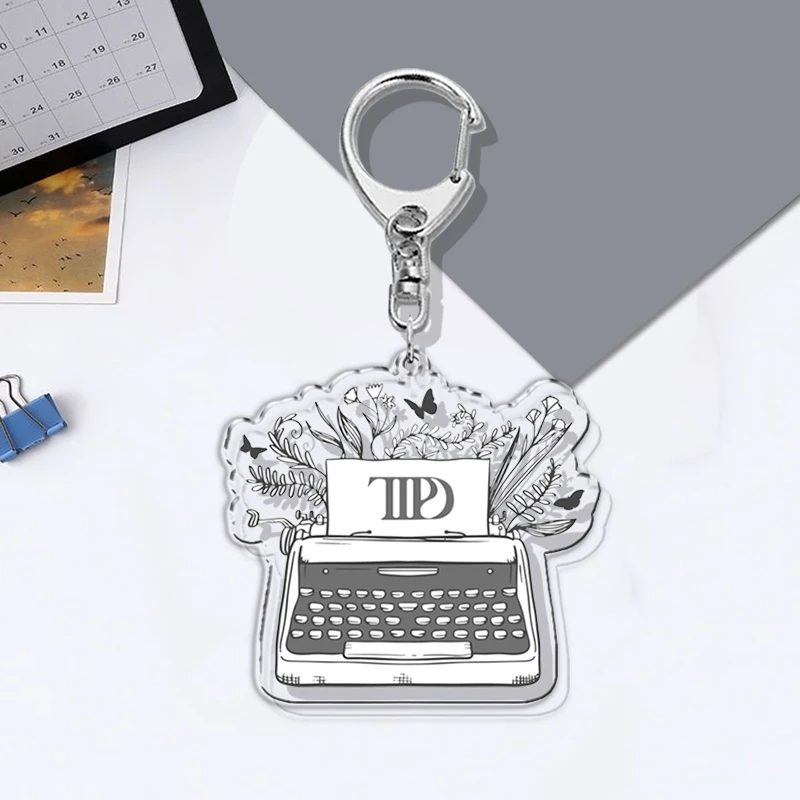 Popular Album The Tortured Poets Department Key Chain Keychains Ring for Accessories Bag Pendant Keyring Jewelry TTPD Fans Gifts