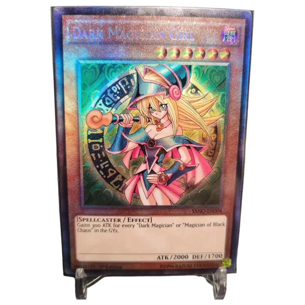 

Yu-Gi-Oh Ultimate Rare SANO-EN004/Dark Magician Girl Переиздание игрушки Хобби Хобби Коллекционные предметы Коллекция игр Аниме-карты