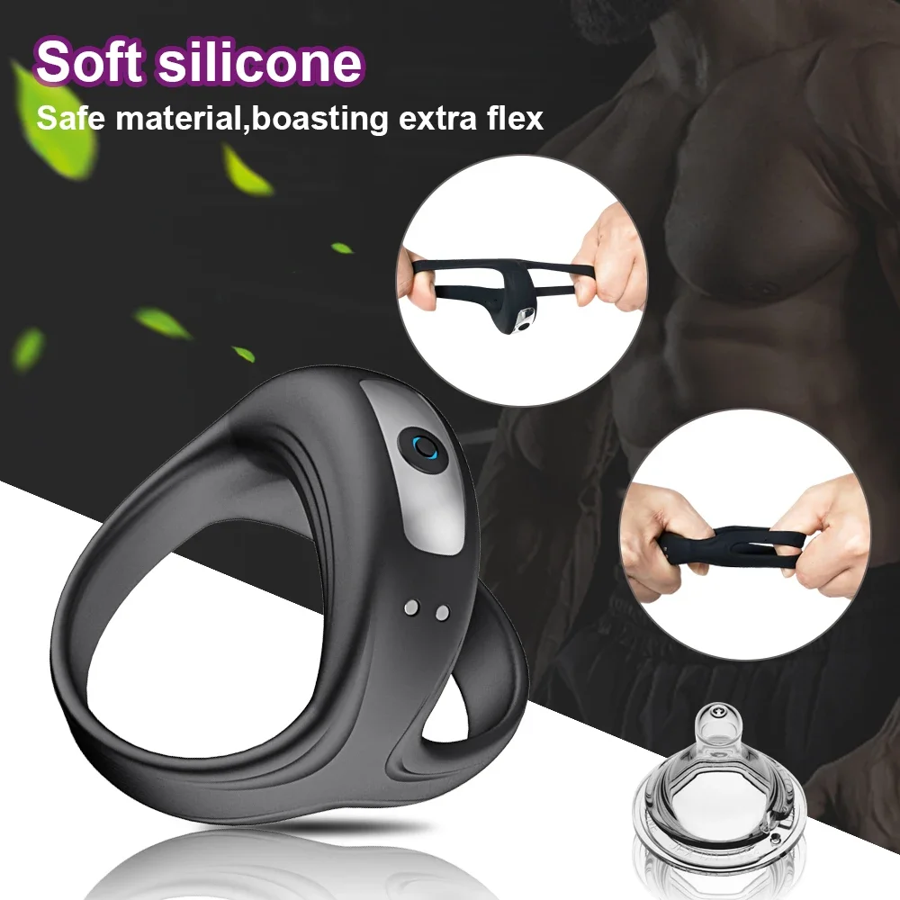 Vibrating Cock Ring Penis Ring Vibrator Sex Toys for Men Clitoral Stimulator Delay Ejaculation Dick cockring Toy for Adults 18