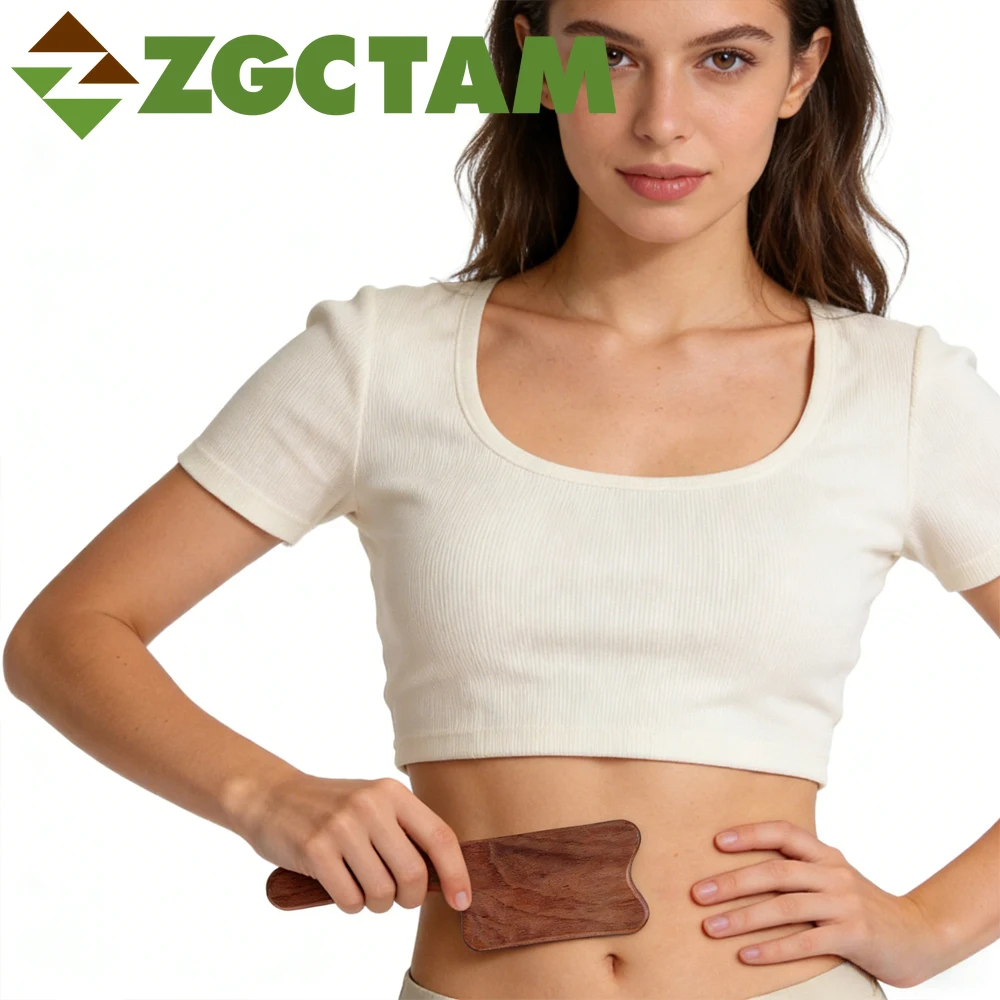 

Ручной массажер Гуаша для лимфодренажа - деревянный скребок для массажа, против целлюлита, для коррекции фигуры и расслабления мышц