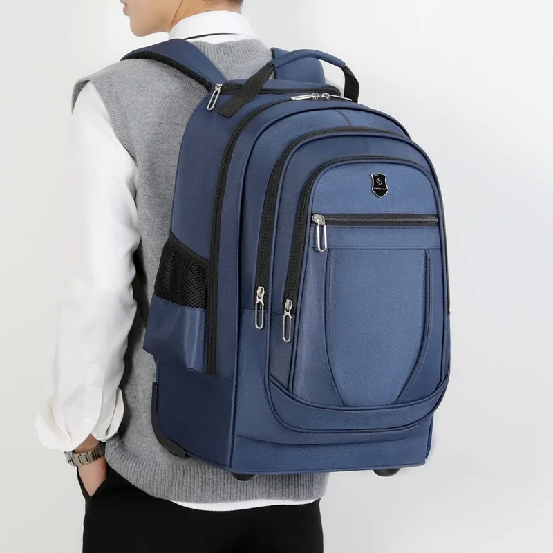 Newest Men Laptop Business Oxford Cloth Backpacks Daily Leisure For Travel Students Bags Waterproof Schoolbags With Big Pockets