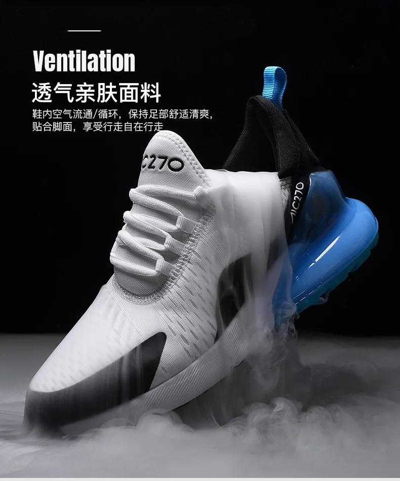 Herren-Paar-Sneaker, neue atmungsaktive Sportschuhe mit Mesh-Obermaterial und Luftpolsterung, Unisex-Freizeit-Laufschuhe für Herren und Damen, Größe 36–47. – Detail 38
