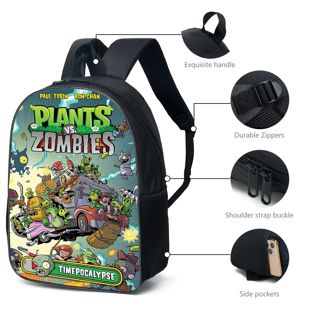 Plants Vs. Zombies Primary and Secondary School Students School Bags Cartoon Anime Printing Children's Backpack Graduation Gift