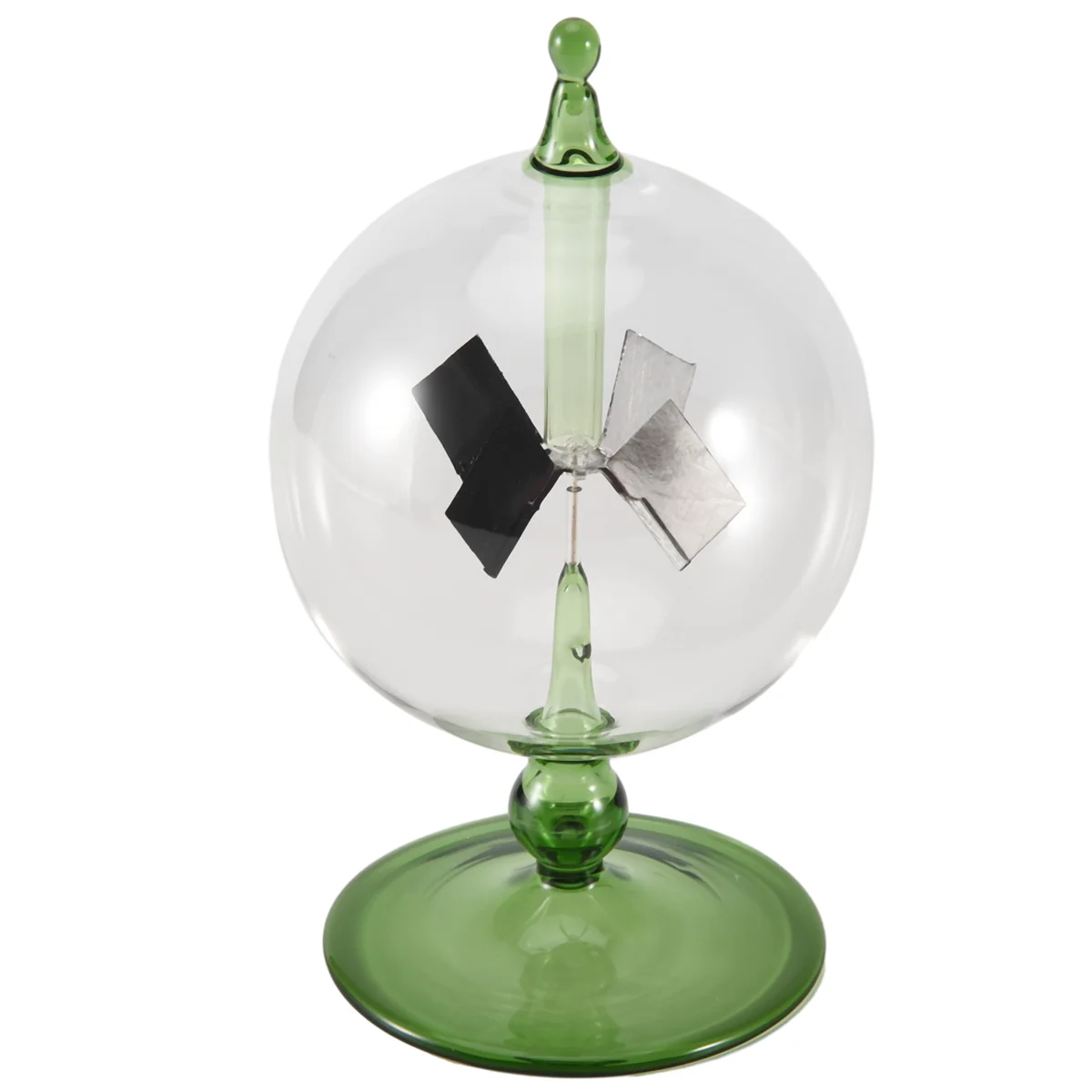 Radiometro a energia solare verde Crookes Solar Energy Spinning Vanes Windmill Gift Home Desk Decoration