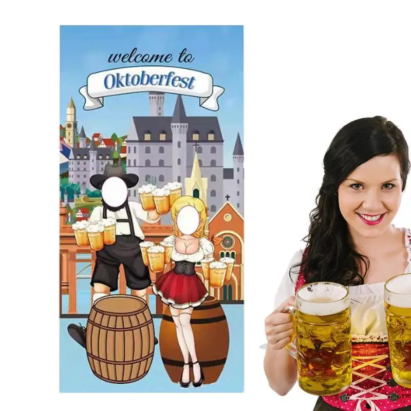 Oktoberfest Fotocabine Rekwisieten Oktoberfest Fotocabine Achtergrond Gigantische Stof Fotocabine Achtergrond Oktoberfest Feest