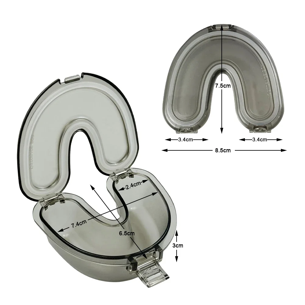10Pcs Dental Retainer Box U-Shaped Denture Storage Case False Teeth Container Orthodontic Mouth Guard Organizer Oral Hygiene