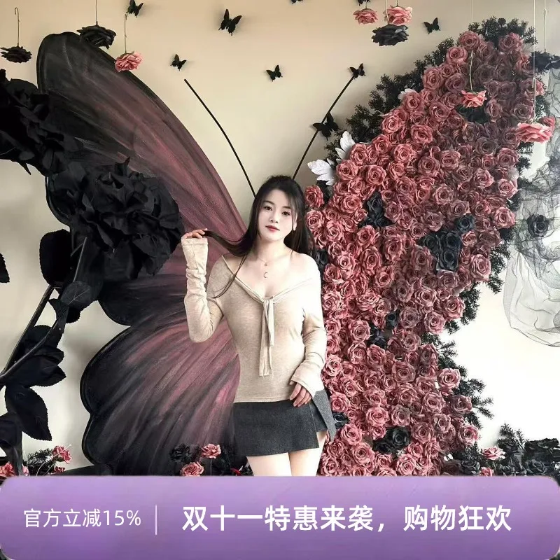 three-dimensional landscaping shop shopping mall window arrangement Internet celebrity clock in photo decoration prop modeling