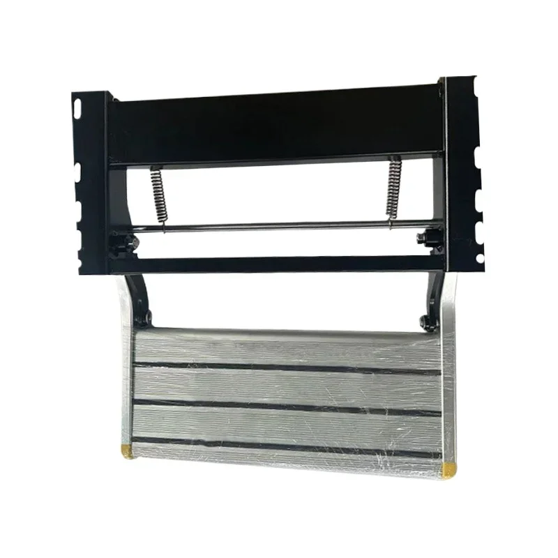 RV folding step trailer single-layer welcome pedal aluminum alloy bed car manual single-layer folding telescopic step