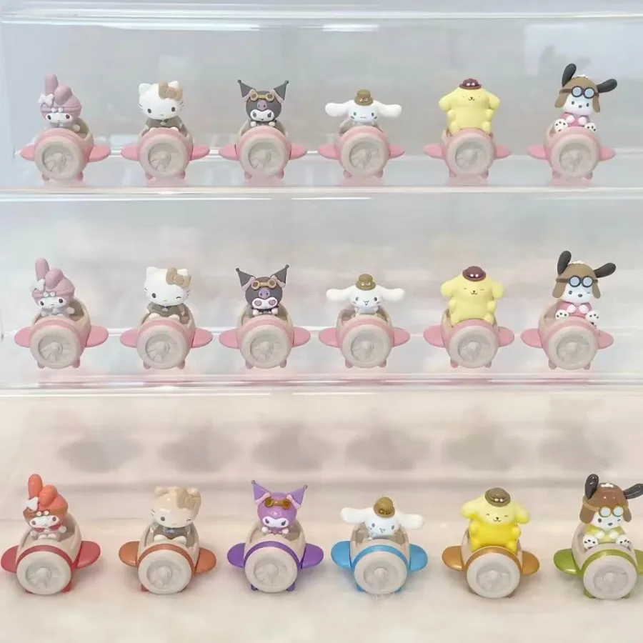 Echte Sanrio Karakter De Steam Age Serie Kawaii Hello Kitty My Melody Cinnamoroll Kuromi Blind Bag Verjaardagscadeau Trendy Speelgoed