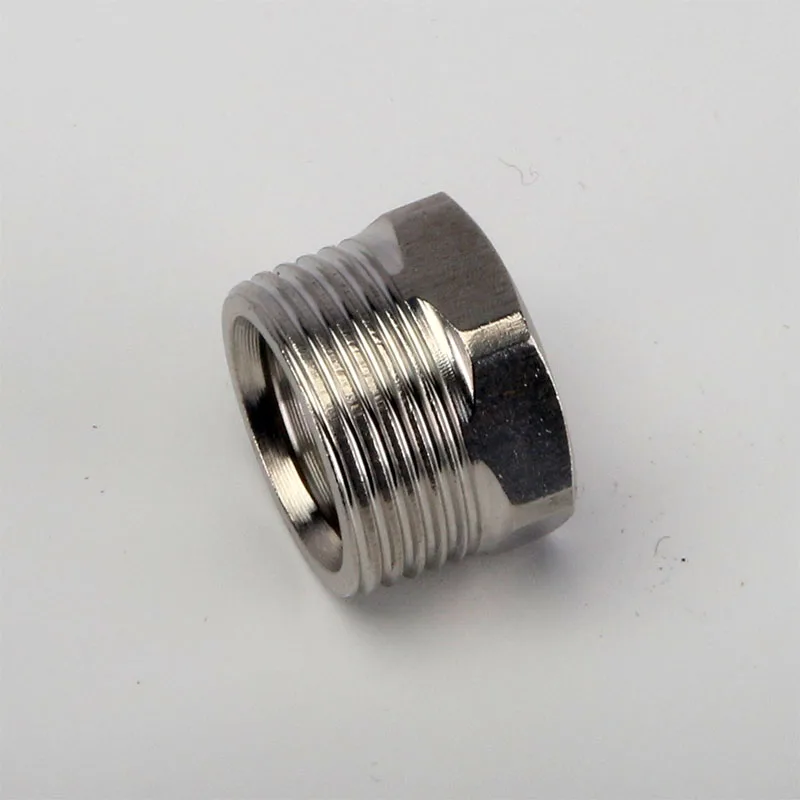 20MM internal thread to 25MM external thread straight bushing stainless steel reducing straight joint water pipe joint reducer