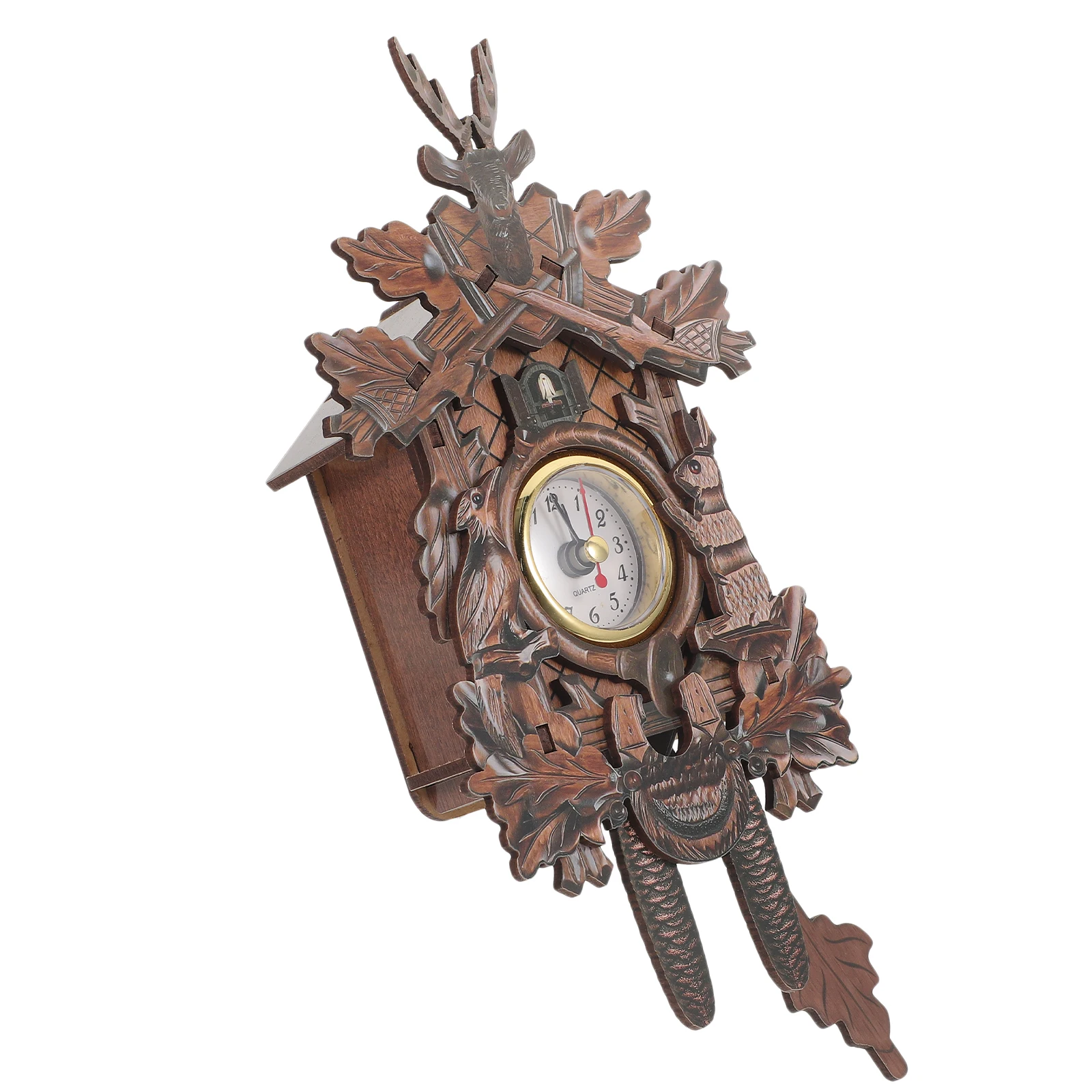 

Sturdy Wooden Wall Clock for Bedroom Living Room Decor Cuckoo Clock No Accurate Time Bedroom Wall Clocks