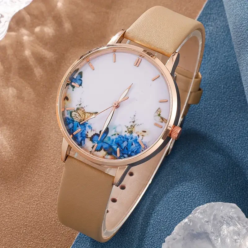 5pc  fashionable quartz watch and versatile accessory set for daily wear as gifts for friends and family