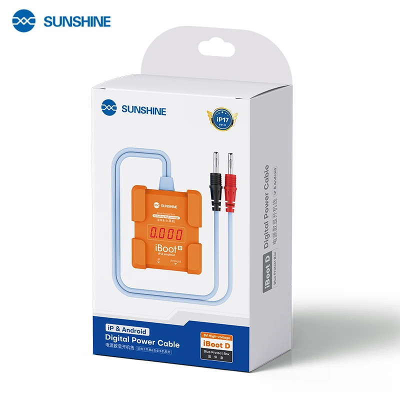 Sunshine IBoot D Mainboard Power on Off Boot Line for iPhone 8G~17PM for Samsung Huawei Xiaomi Repair DC Power Supply Test Cable