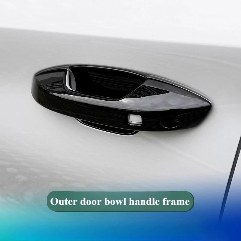 ل BYD Atto 3 Yuan Plus 2022-2025 مقبض الباب الخارجي للسيارة غطاء الصيد إطار حامي وعاء الباب