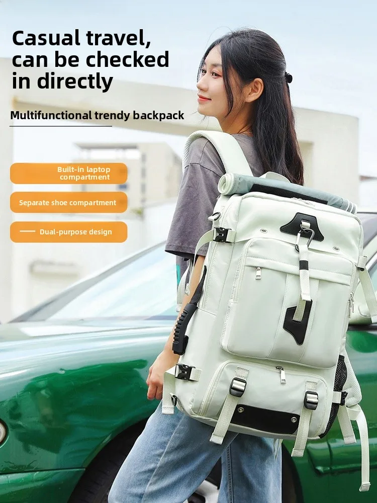 KOMIU Large Capaci Outdoor Travel Bapa Men's Crossbody Handheld Hiking Bag Spor Nylon Youth Travel Bag with Phone ket