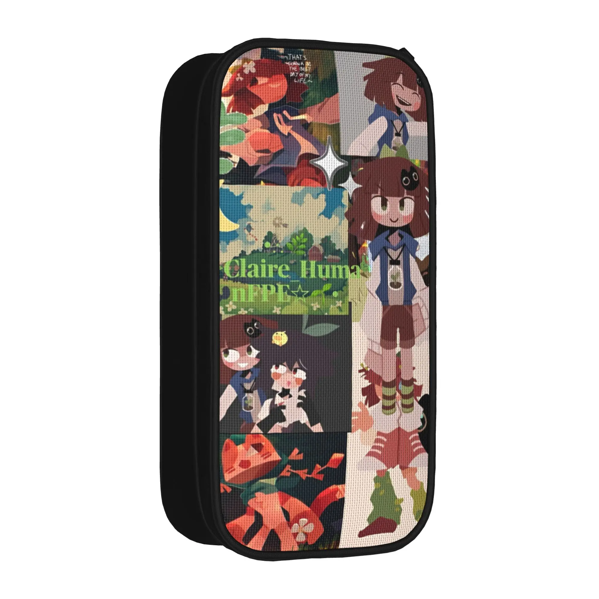 Claire Miss Circle Cartoon  Pencil Case Fun  Fundamental Paper Education Pen Box Pencil Bags Big Capacity Supplies Pencil Box