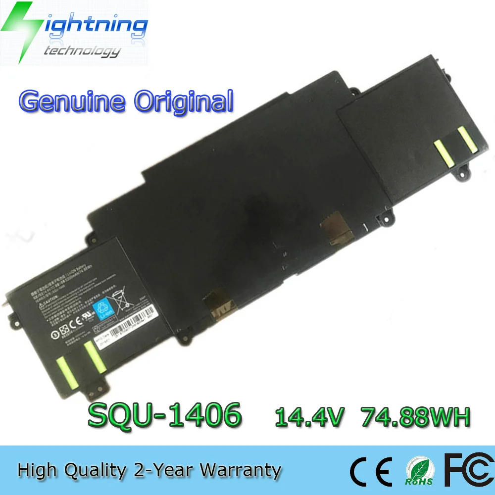 

New Genuine Original SQU-1406 14.4V 74.88Wh Laptop Battery for Thunderobot 911-S1 911-S2 911-T2 911-E1 911M 911GT