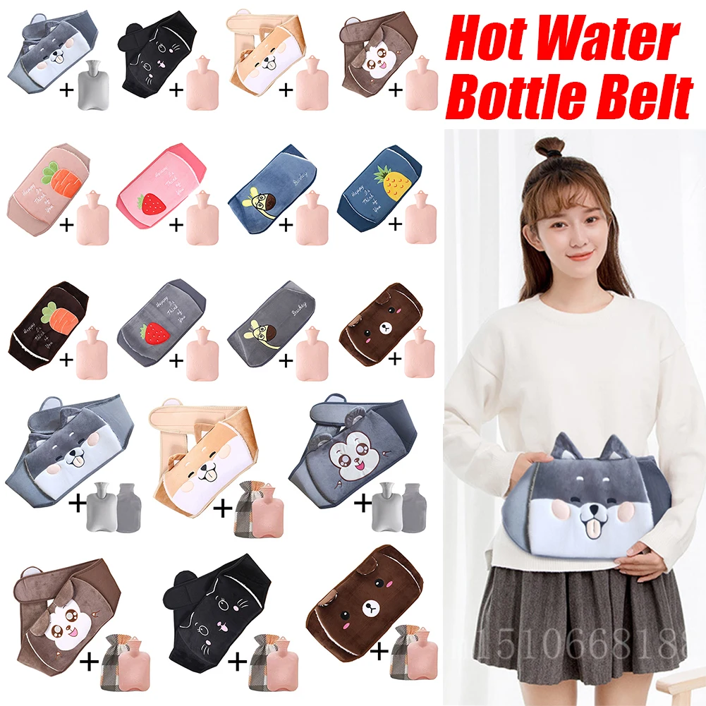 Hot Water Bag Belt Warmer Portable Hand Warmer for Women Water Filled Hot Water Bag Belt Set Winter Warmth Heater Christmas Gift