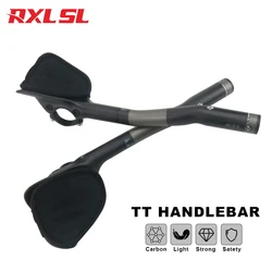 RXL SL Carbon Road Bicycle Handlebar Extension Mtb TT Handlebar 31.8 Bike Triathlon Extender Carbon Handle Bar Bike Accessories