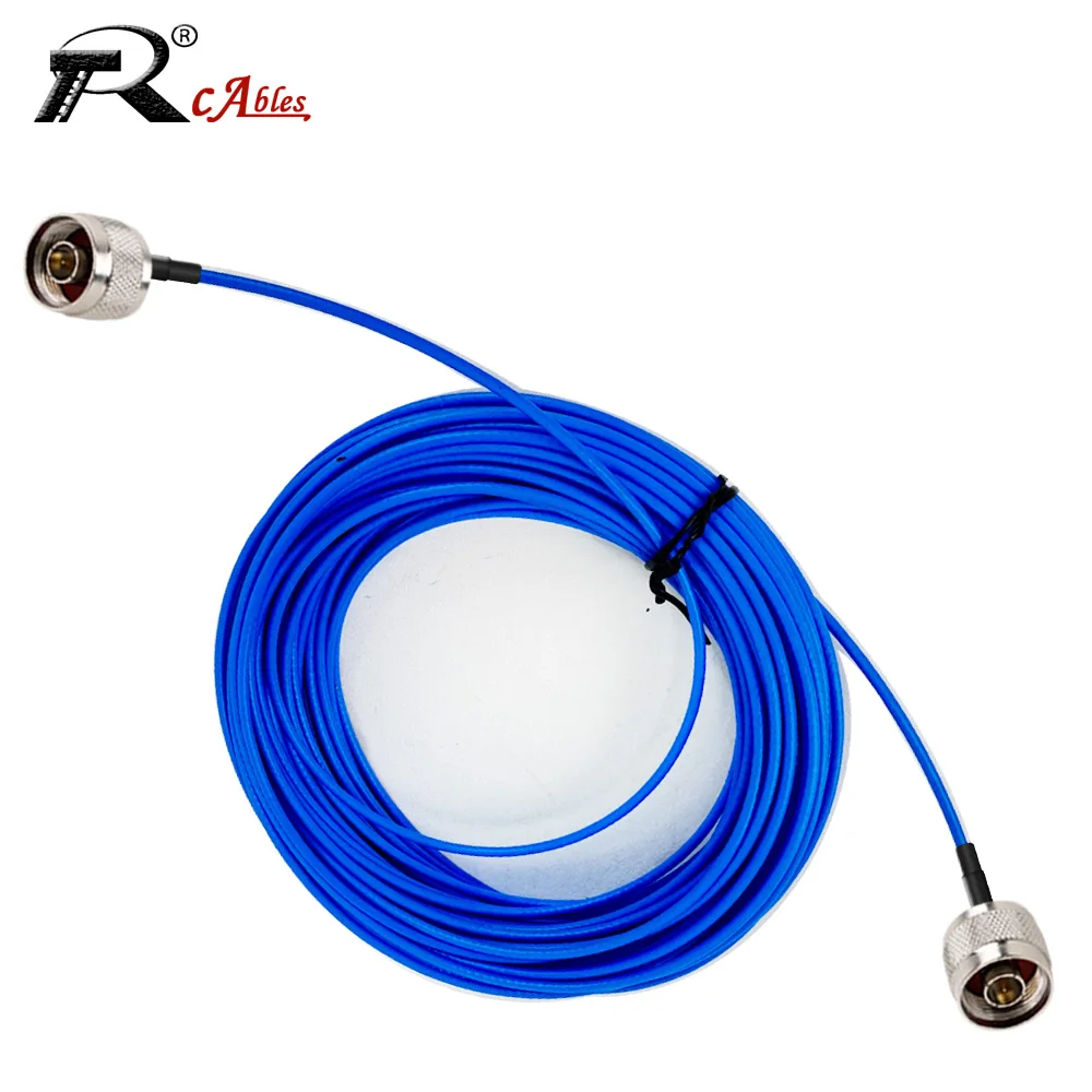 Connector N Male to N Male Adapter Semi-flexible RG405 Cable 50Ohm RF Coaxial High Frequency Test Cable for Professional Use