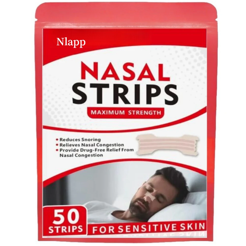 50 Strips Nasal Strips for Snoring and Breathing, Extra Strength Help Stop Snoring and Instant Nasal Congestion Relief