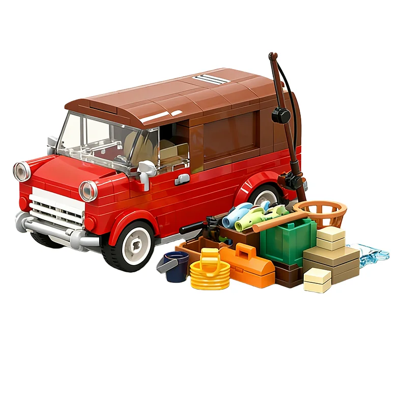 273 PCS transport small van MOC Customize Modular Building Block Educational Brick Technology Model DIY Boys Toy Birthday Gift