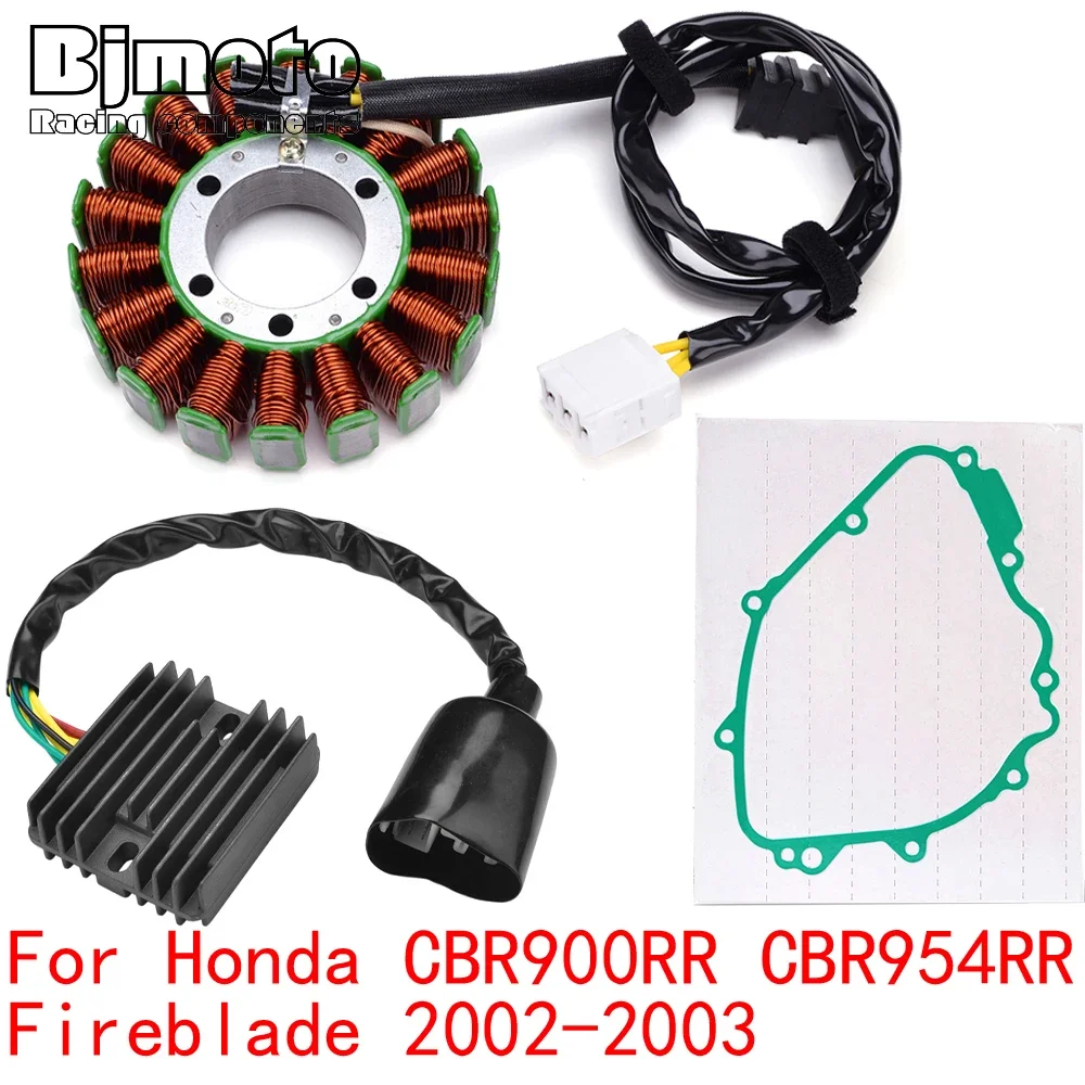 

CBR 900 954 RR Engine Stator Coil+Voltage Regulator rectifier For Honda CBR900RR CBR954RR Fireblade 2002-2003 With Gasket