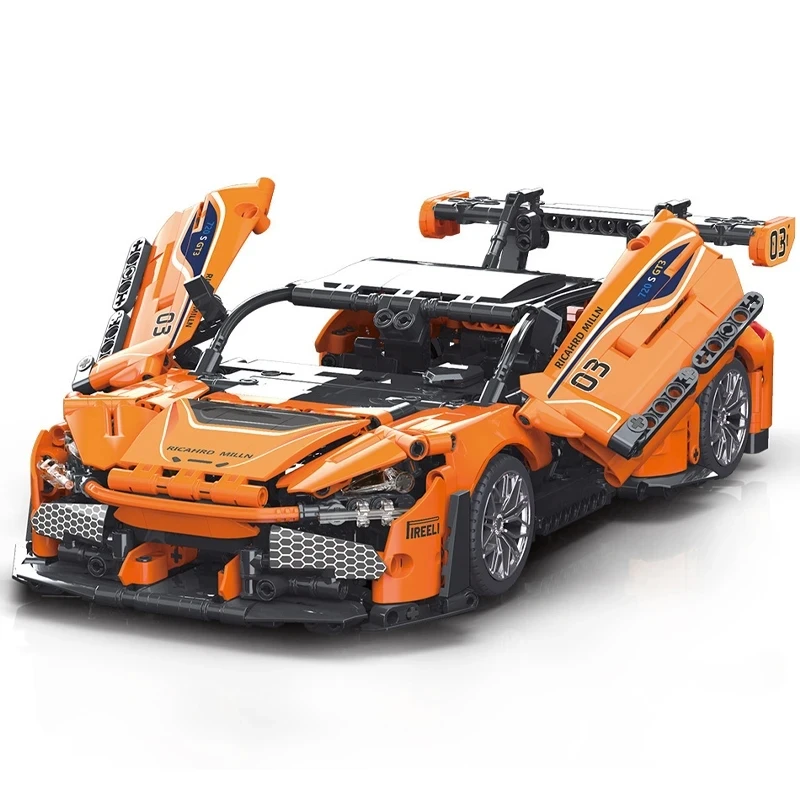 

Technical Champion Orange 720S Speed Racing Vehicle Building Block City Sport Car Model Bricks Toys For Boy Birthday Gift MOC