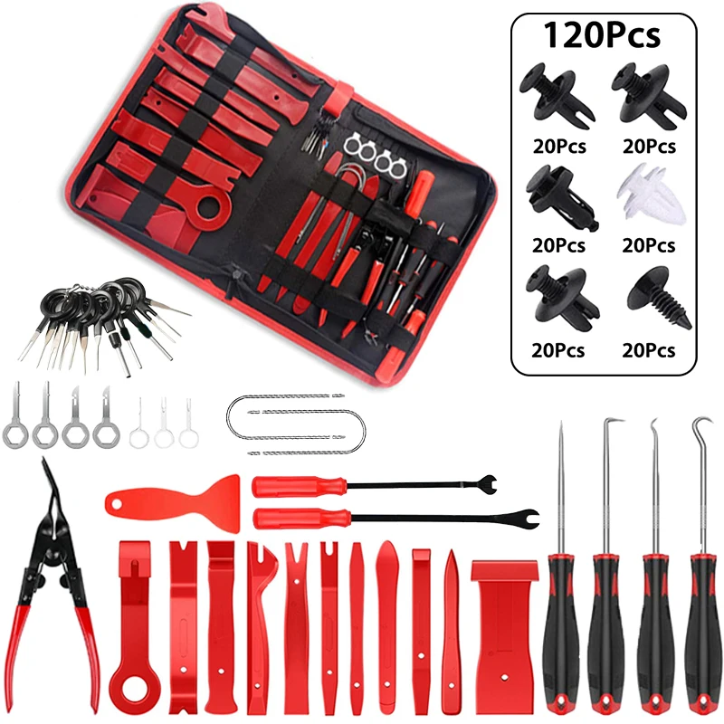 Car Trim Removal Tool Kit Auto Hand-held Disassembly ToolsPry Kit Car Panel Tool Stereo Removal Tool Kit