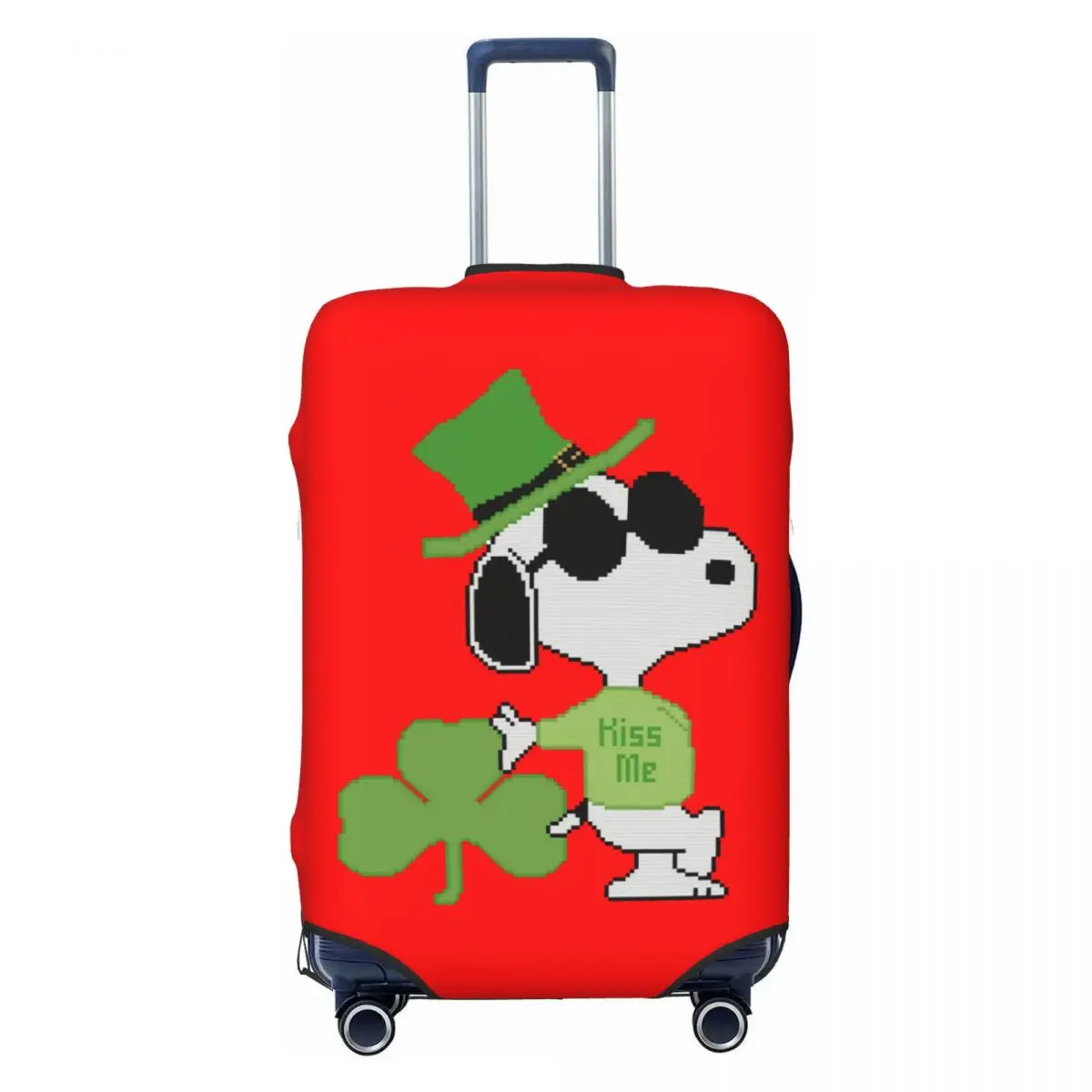 

Custom Cute S-snoopys Four-leaf Clover Luggage Cover Protector Elastic Travel Suitcase Covers