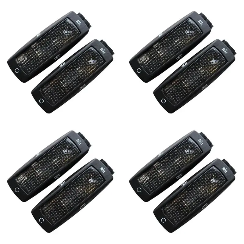 Ingenious-8X 3B0947291 Black 2Pcs Rear Reading Map Dome Light Ceiling Lamp For VW Golf Passat 1998-2005 Beetle Bora Superb