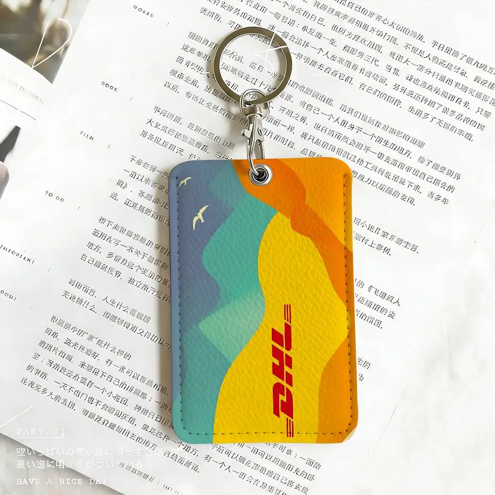 Modische Logo D-DHL Kartenhalter Studentenausweis-Schutzhüllen Studenten-Campus-Zugangskarten Schlüsselanhänger Diebstahlschutz – Detail 8