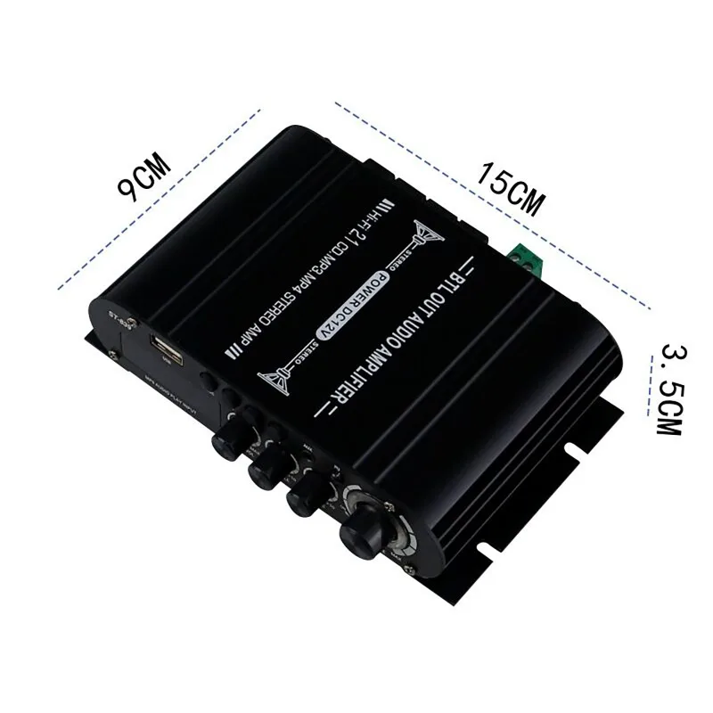 Audio Amplifier ST-839 25W*2 + 40W 2.1 Channel Bluetooth Stereo Power Amp Portable Sound Amplifier Car Home Theater Amplifiers